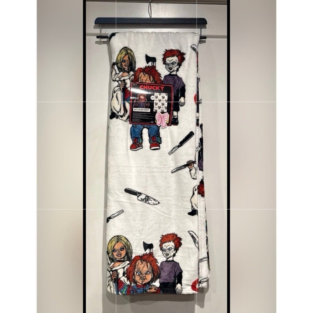 Chucky Throw Blanket Tiffany Glen Child's Play Halloween